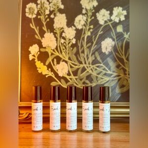 Frank+Jojo Rollerball. Frankincense + Jojoba oil, crystals, resin + rosebud.